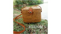 purses bag wallet coin ata grass leather long handmade bali